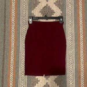 Maroon Miniskirt